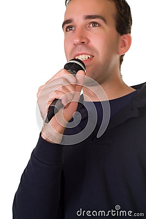 Male Singer Stock Photo