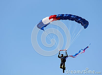 Male skydiver Editorial Stock Photo