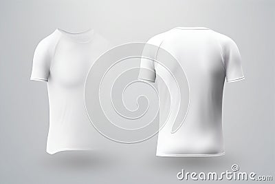 Cloth white fashion cotton t-shirt copy blank shirt space mock-up outfit retail Stock Photo