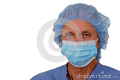Male Surgeon, portrait Stock Photo