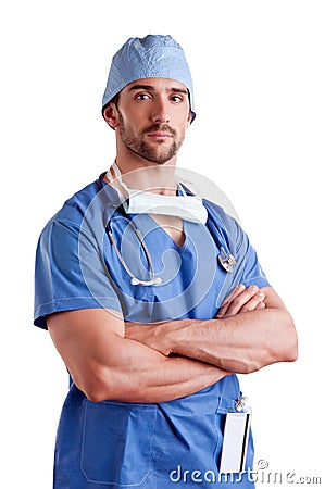 Male Surgeon Stock Photo