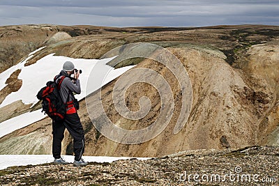 Male traveller Stock Photo