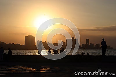 Malecon Cuba Stock Photo