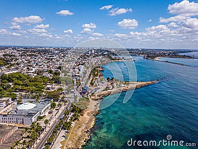 MalecÃ³n de Santo Domingo Stock Photo