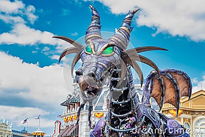 Maleficient steampunk float Editorial Stock Photo