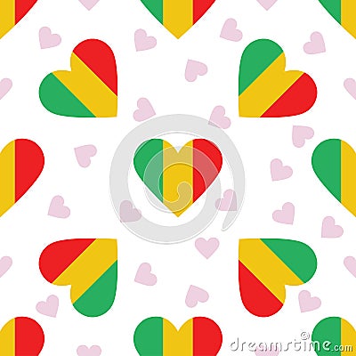 Mali independence day seamless pattern. Vector Illustration