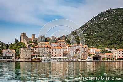 Mali Ston Town in Croatia Editorial Stock Photo
