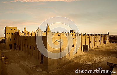 Mali, West Africa - Mosques built entirely of clay Stock Photo