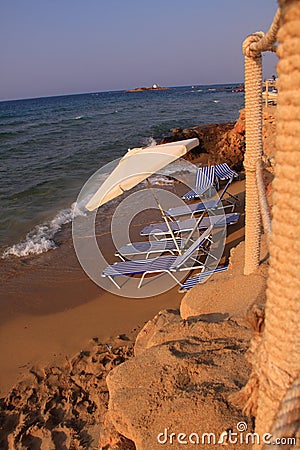 Malia beach crete