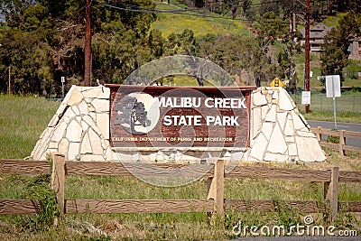 Malibu Creek State Park - MALIBU, USA - MARCH 29, 2019 Editorial Stock Photo
