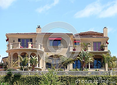 Malibu Mansion Stock Photo