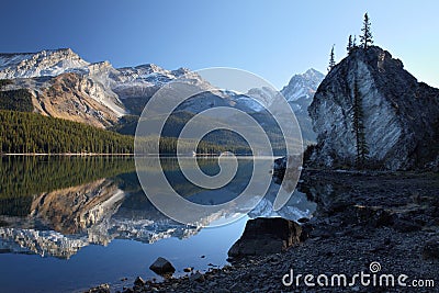 Maligne lake, Jasper national park Stock Photo