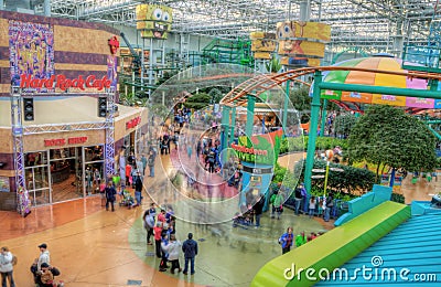The Mall of America is a Major Shopping Center in The Twin Cities of Minnesota known Nationwide Editorial Stock Photo