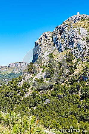 Mallorca, Balearic Islands: Cap de Formentor seen from Mirador C Stock Photo