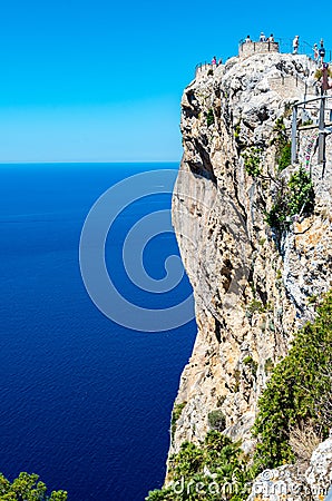 Mallorca, Balearic Islands: Cap de Formentor seen from Mirador C Stock Photo