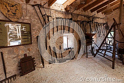 Medieval manor-museum La Granja on the island Editorial Stock Photo