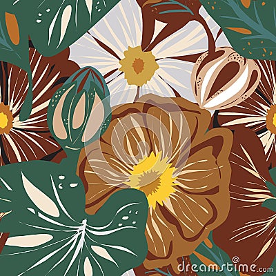 Mallows, roses Vector Illustration