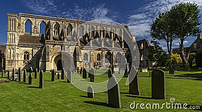 Malmesbury abbey Built in the 12th Century in the small Wiltshire town of Malmesbury Stock Photo