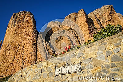Malos Riglos, Huesca, Aragon, Spain Stock Photo