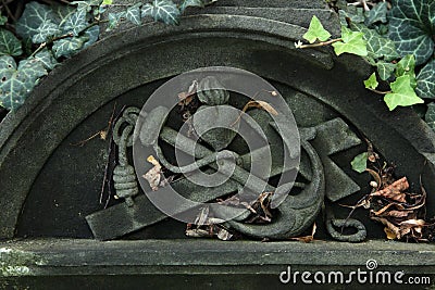 Malostransky Cemetery in Prague, Czech Republic. Stock Photo