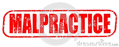 Malpractice red stamp Stock Photo
