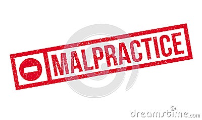 Malpractice rubber stamp Stock Photo