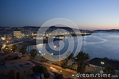 Malta - Bugibba and St Pauls Bay Stock Photo