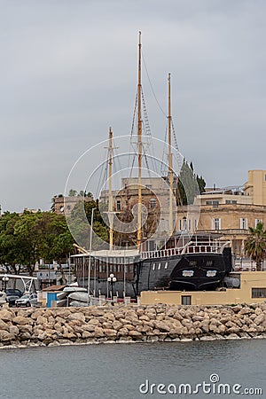 Black Pearl Resteraunt and bar Valletta, Malta Stock Photo