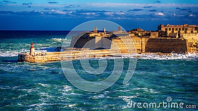 Malta: Fort Ricasoli Stock Photo