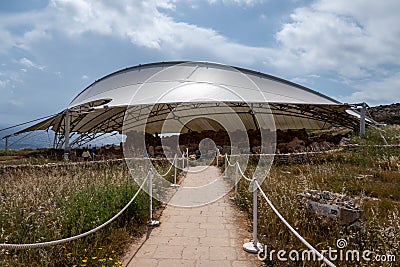 Malta, Hagar Qim, temples of Hagar Qim and Mnajdra Stock Photo