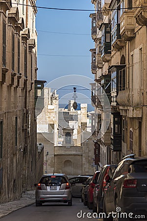 Old Mint Street Valletta Malta Stock Photo