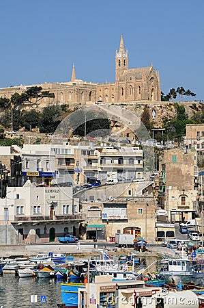 Malta, Mgarr in the picturesque island of Gozo Editorial Stock Photo