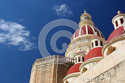 Maltese church Stock Photo