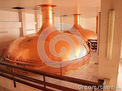 Budvar brewery, Ceske Budejovice, Czech Republic Stock Photo