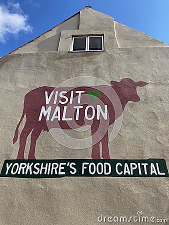 Malton - Yorkshires Food Capital Editorial Stock Photo