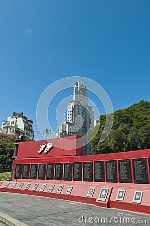 Malvinas Islands War Memorial in Buenos Aires Editorial Stock Photo