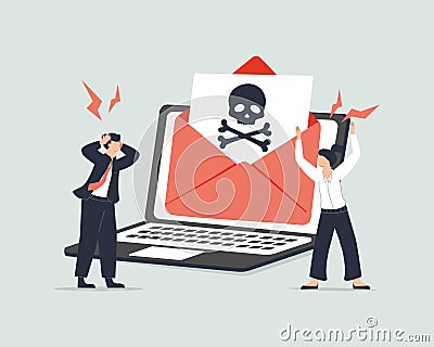 Malware abstract concept vector illustration. Malicious software, computer virus, malware program, spyware development Vector Illustration