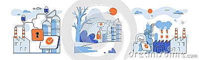 Malware spyware virus. Errors in software clead to system vulnerabilities and infections Cartoon Illustration