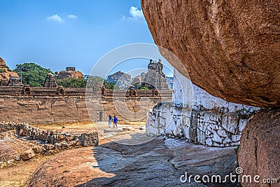 Malyavanta Raghunatha Temple at the ancient city of Vijayanagara, Hampi, Karnataka, India Editorial Stock Photo