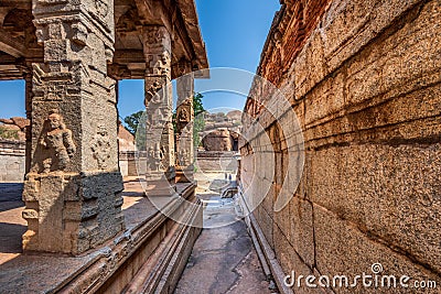 Malyavanta Raghunatha Temple at the ancient city of Vijayanagara, Hampi, Karnataka, India Editorial Stock Photo