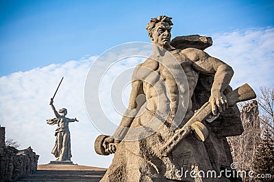 Mamaev Kurgan Stock Photo