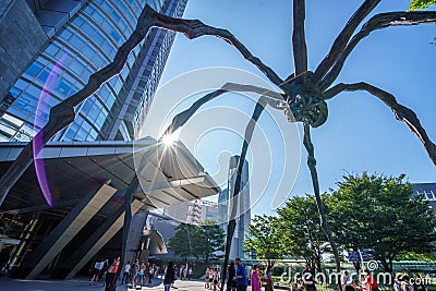 Maman at Mori Art Museum, Tokyo, Japan Editorial Stock Photo