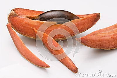 Mamey, tropical fruit Stock Photo