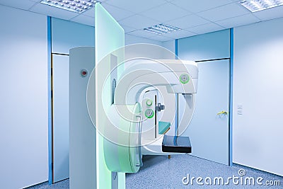 Mammography breast screening device Stock Photo