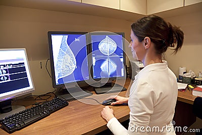 Mammography test Stock Photo