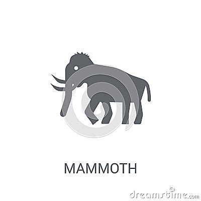 Mammoth icon. Trendy Mammoth logo concept on white background fr Vector Illustration