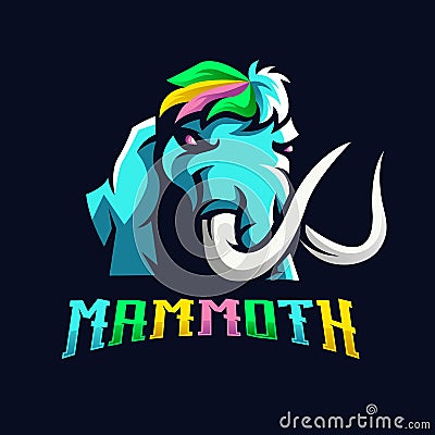 Mammoth LGBT Style Vector Illustration