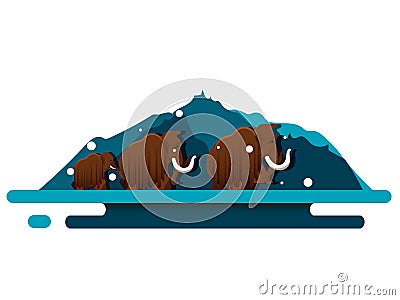 Mammoth vector Vector Illustration