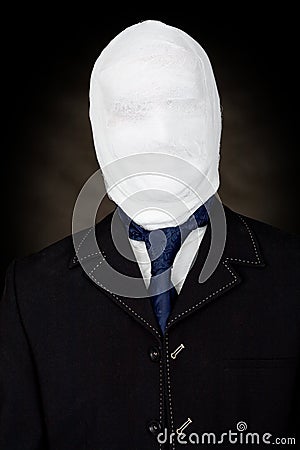 Man in bandage and the cravat Stock Photo
