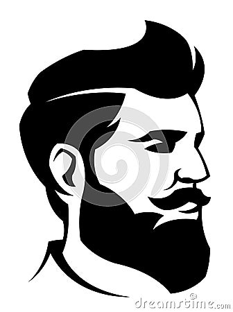 Man with beard Vector Illustration